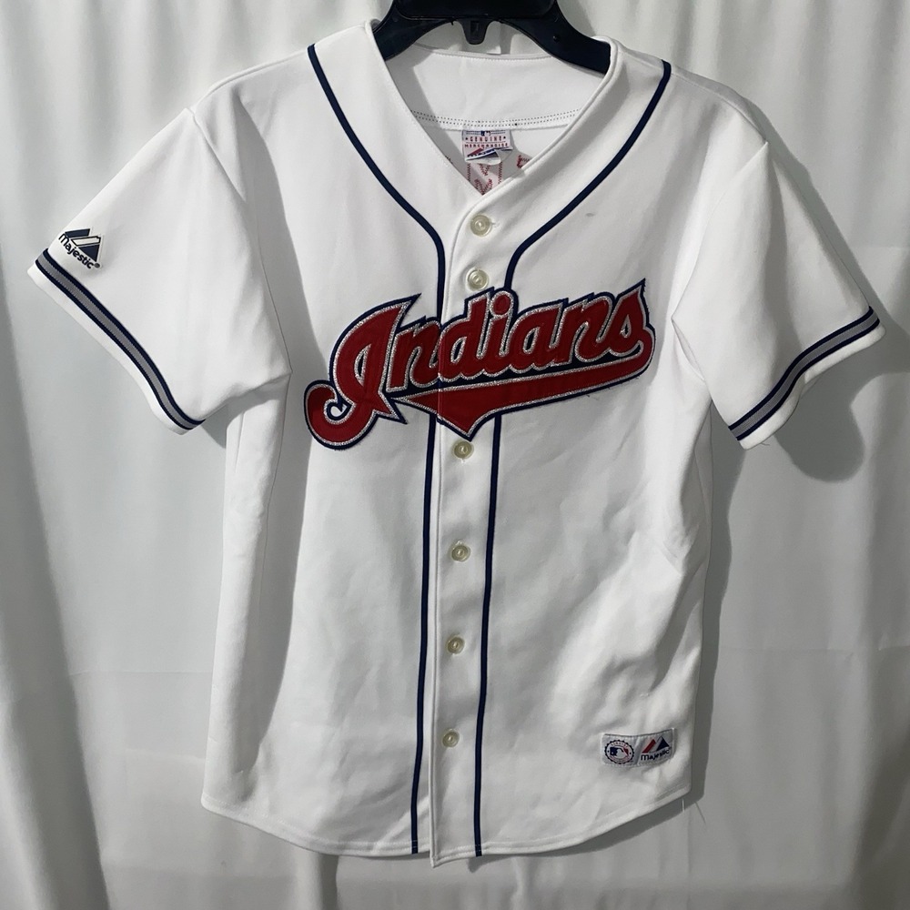 Majestic MLB Cleveland‎ Indians 24 Grady SIZEMORE Jersey Youth Size Large